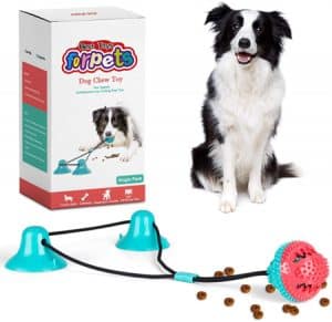 CPFK Dog Chew Suction Cup Tug of War Toy Multifunction