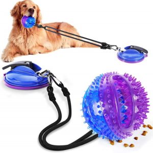 RESTONE Suction Cup Dog Chew Toy for Aggressive Chewers