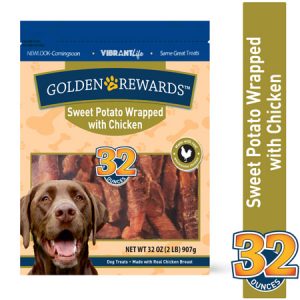 Golden Rewards Sweet Potato Wrapped with Chicken Dog Treats