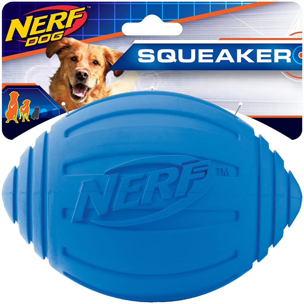 Nerf Dog Ridged Squeaker Football